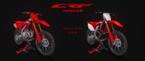 2021 CRF 450 to 2020 CRF 450